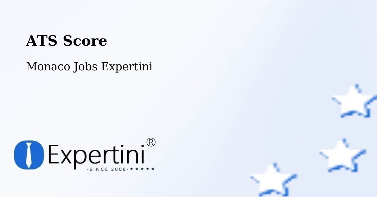 Resume ATS Score & Job Description Match Tool – Monaco - Monaco Jobs Expertini